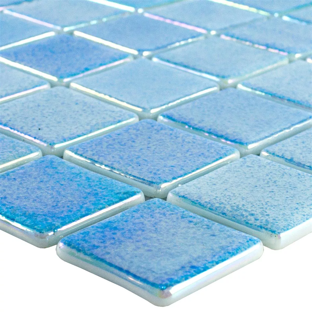 Sample Glass Swimming Pool Mosaic McNeal Light Blue 38