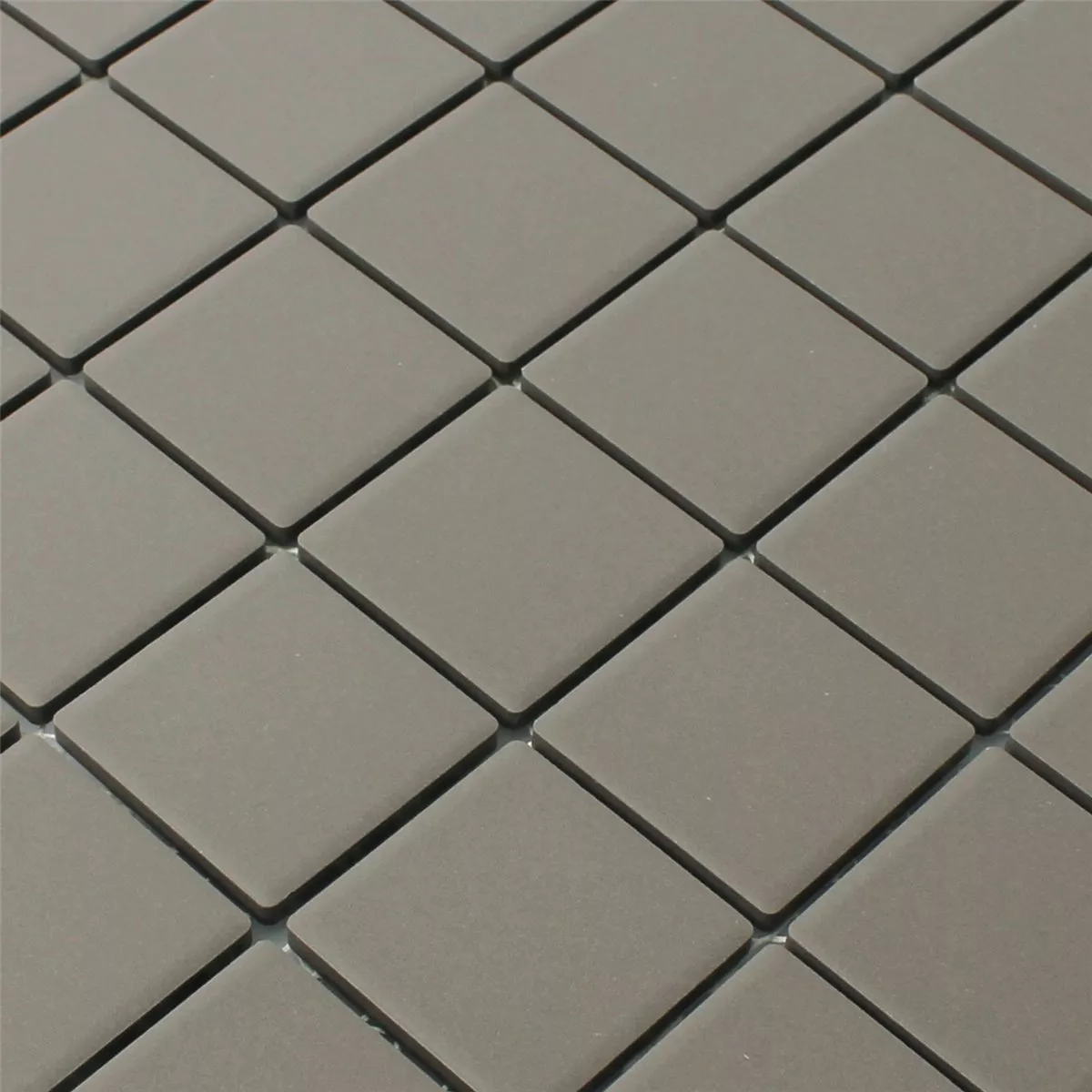 Sample Mosaic Tiles Ceramic Grey Uni Non Slip Unglazed