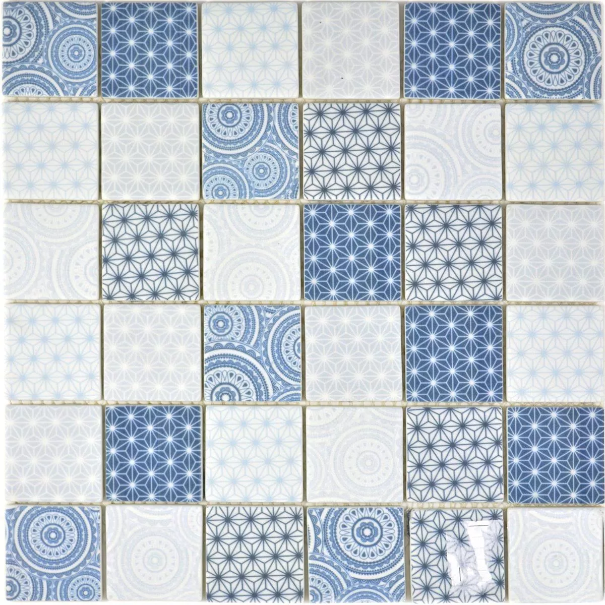 Glass Mosaic Tiles Acapella Light Blue Square