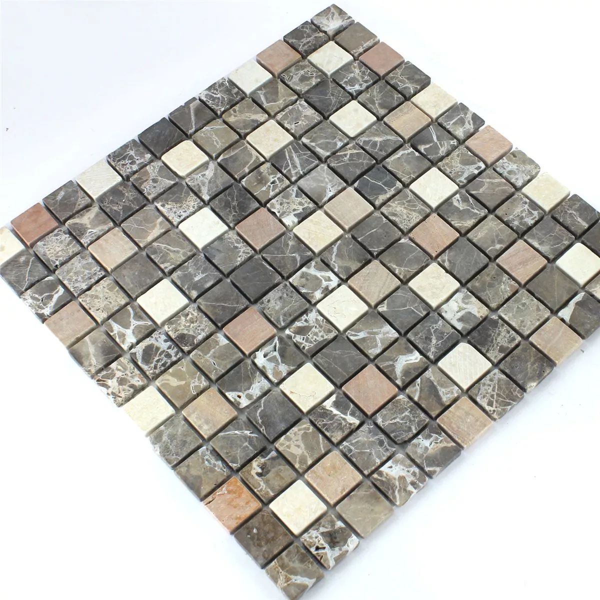Sample Mosaic Tiles Marble Brown 