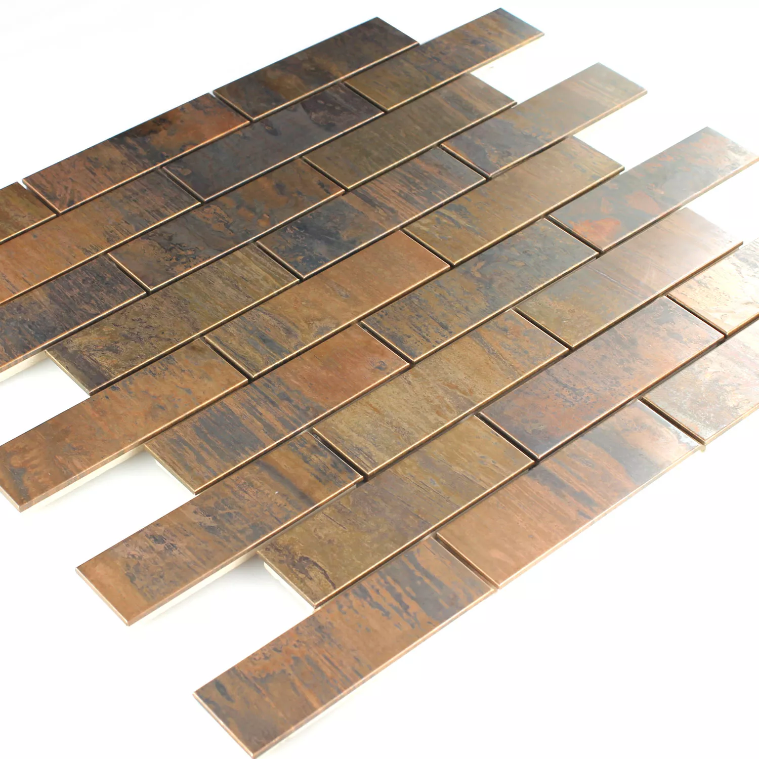 Copper Design Mosaic Tiles 30x98x8mm