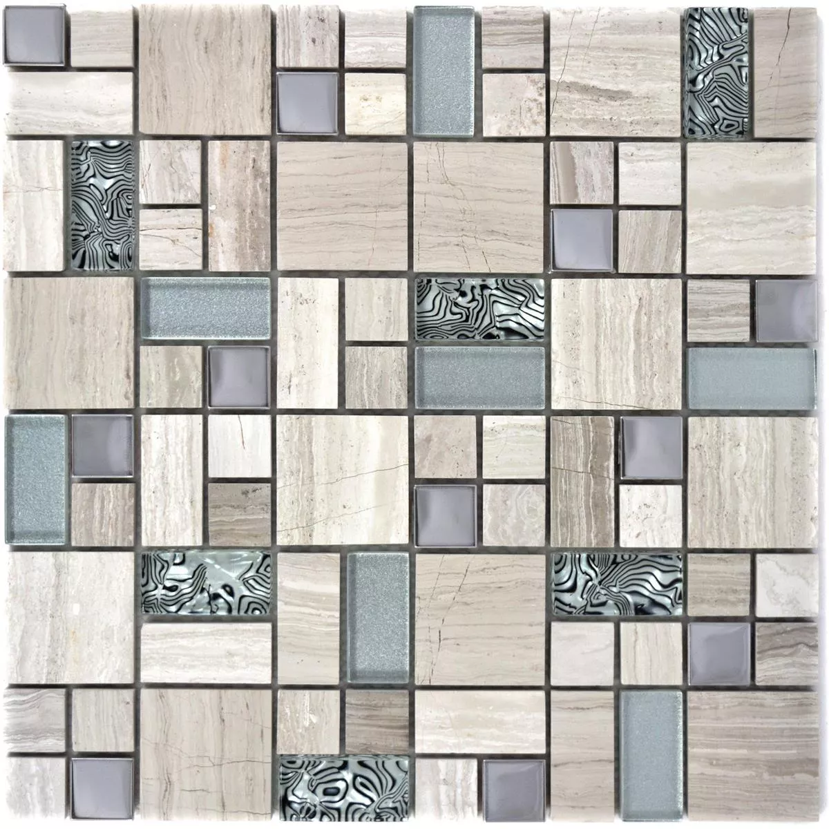 Sample Glass Natural Stone Metal Mosaic Tiles Tinkabell