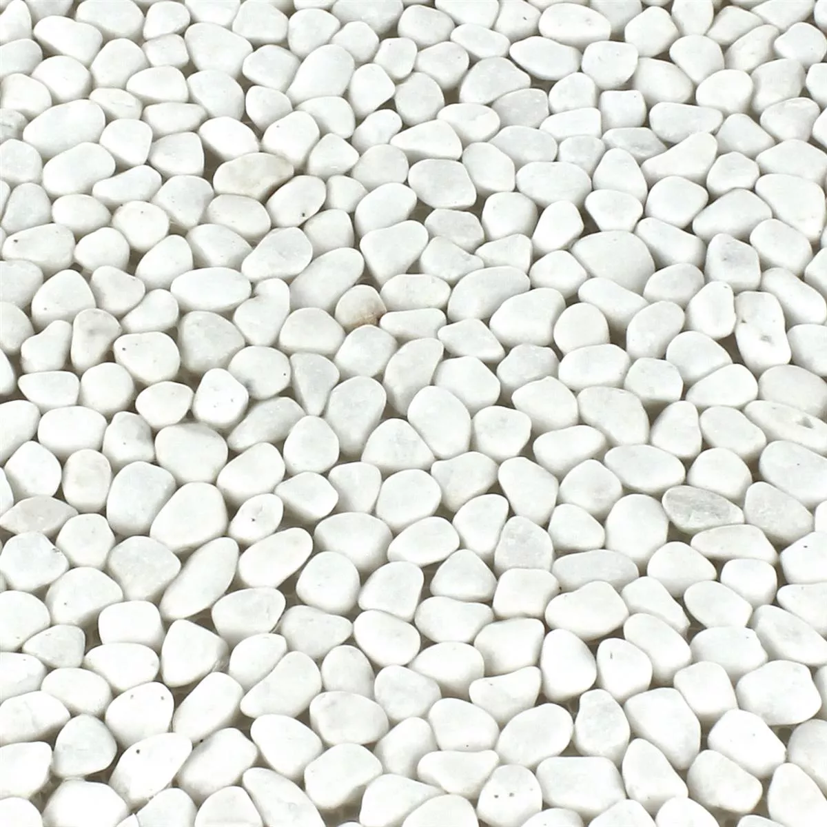 River Pebbles Micro Mosaic White