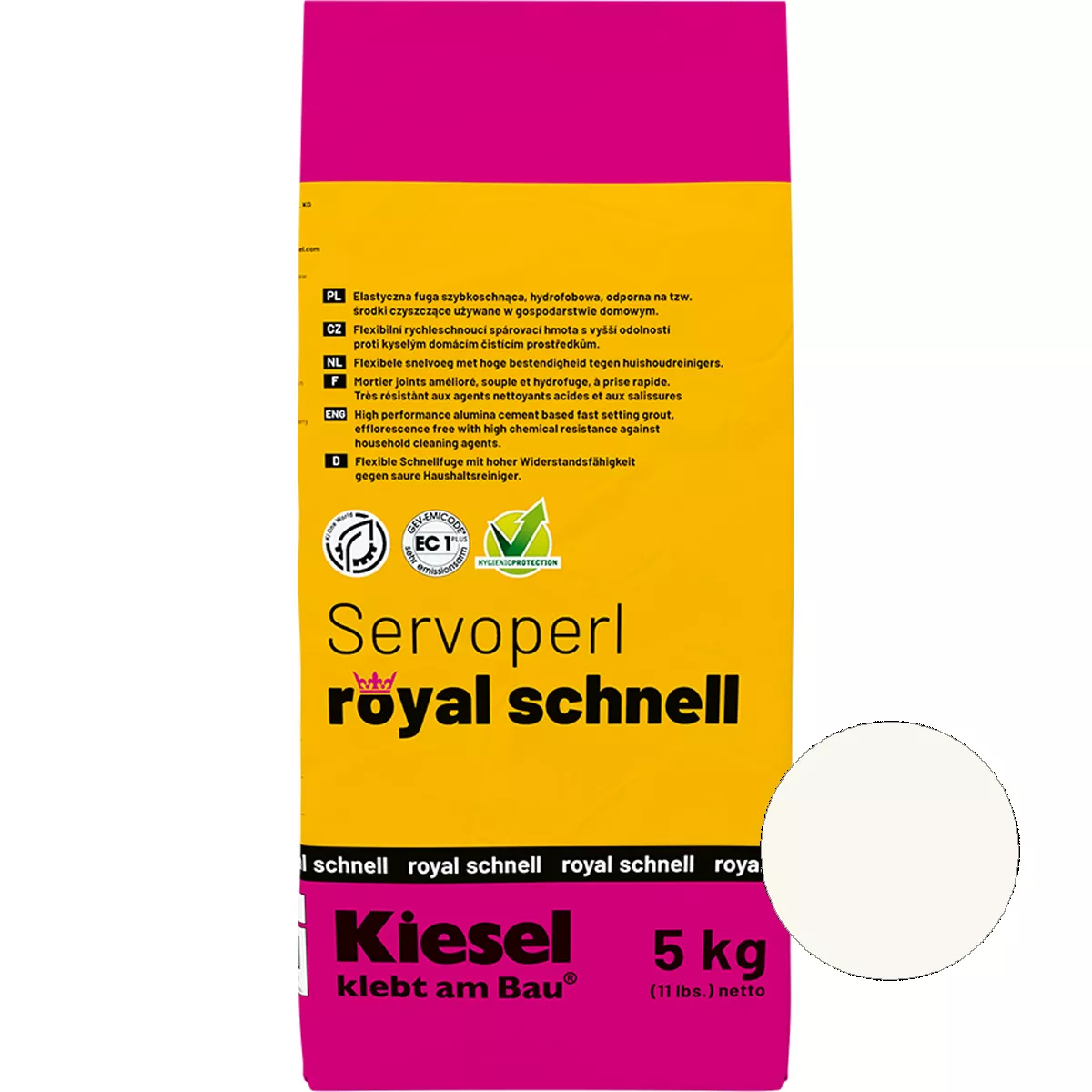 Joint compound Servoperl Royal Fast White 5 Kg