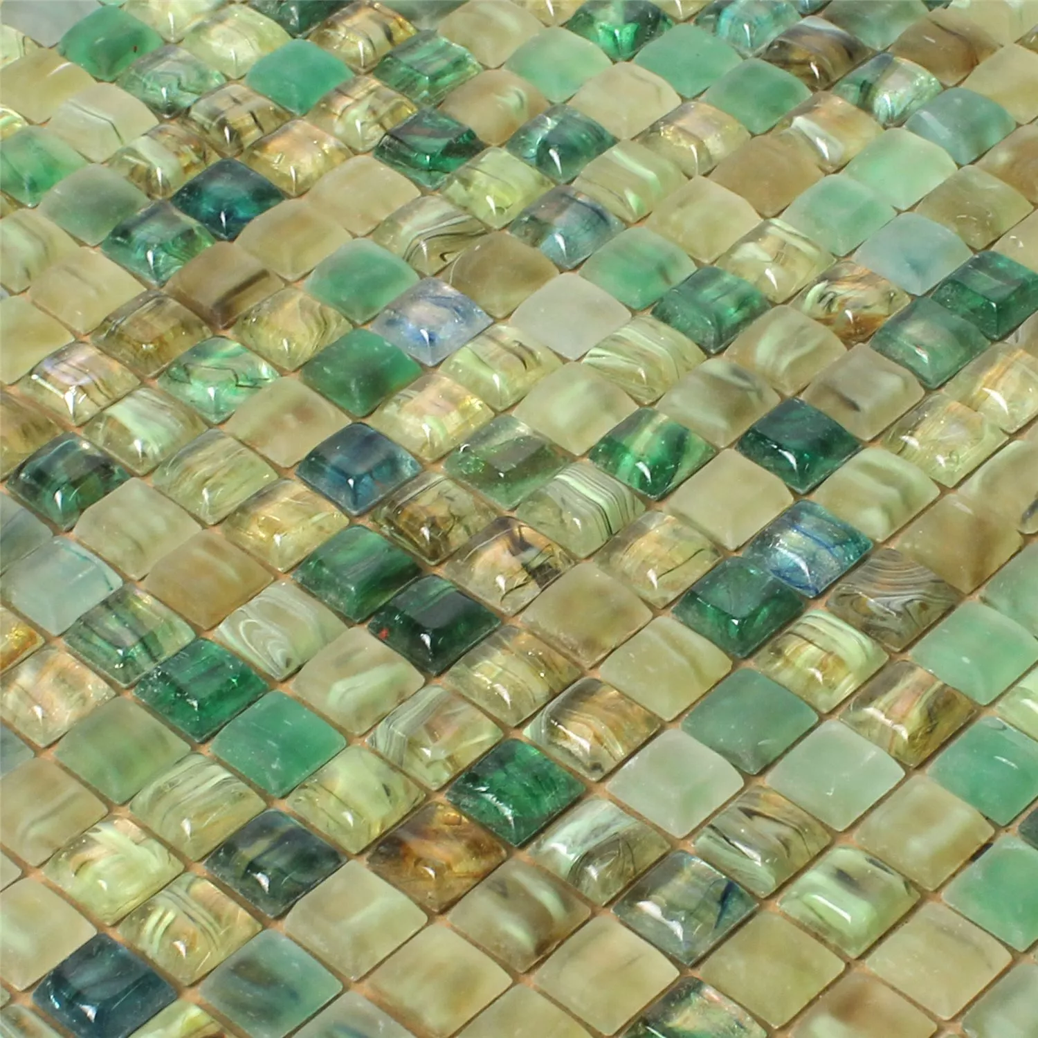 Glass Swimming Pool Mosaic Tiles Pergamon Green
