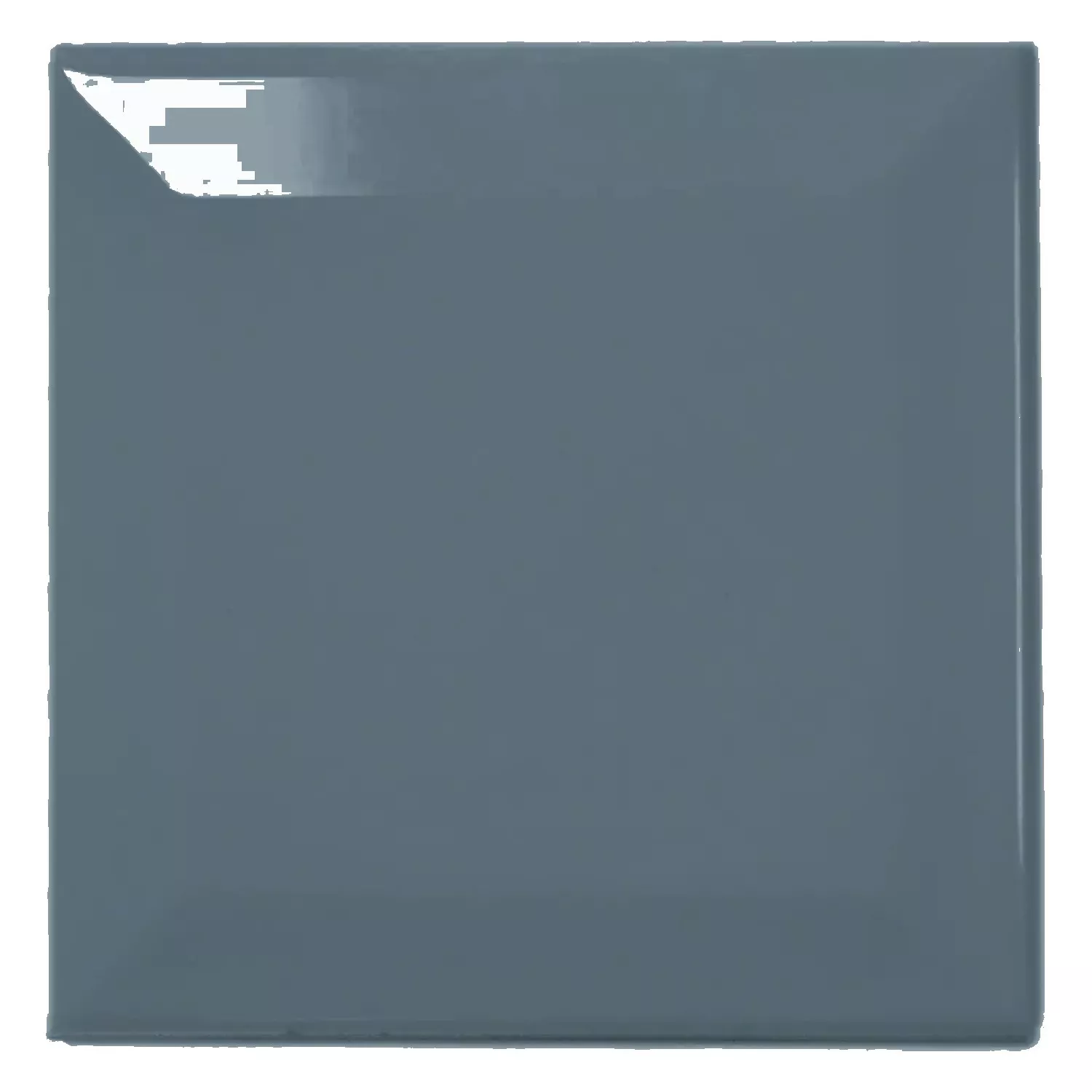 Metro tile Blue Glossy 10x10 cm Facet Catarina Blue Mist