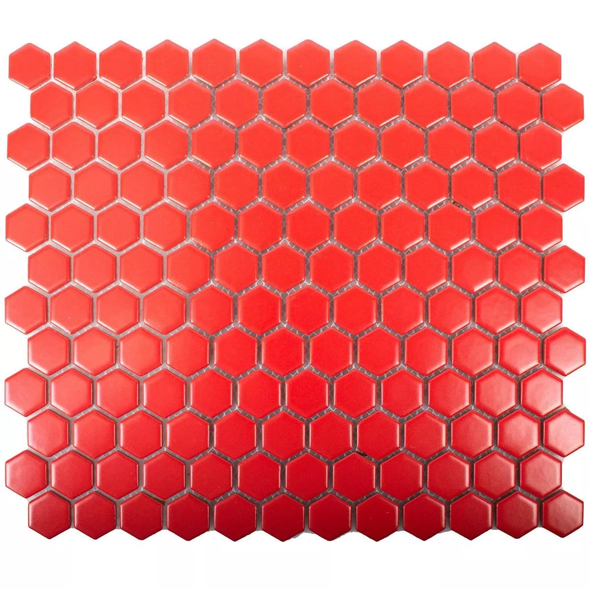 Sample Ceramic Mosaic Tiles Zenon Red Mat