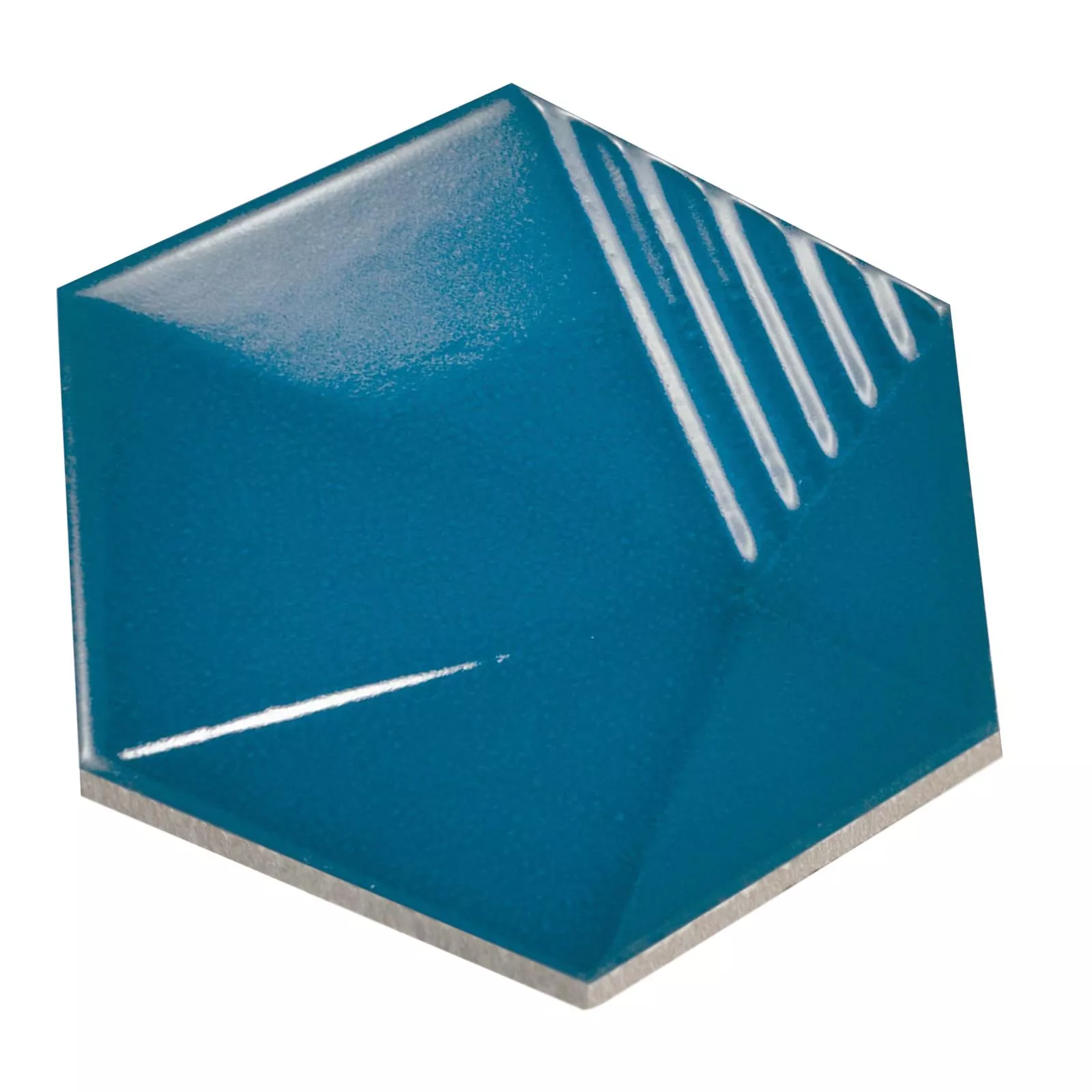 Wall Tiles Rockford 3D Hexagon 12,4x10,7cm Blue