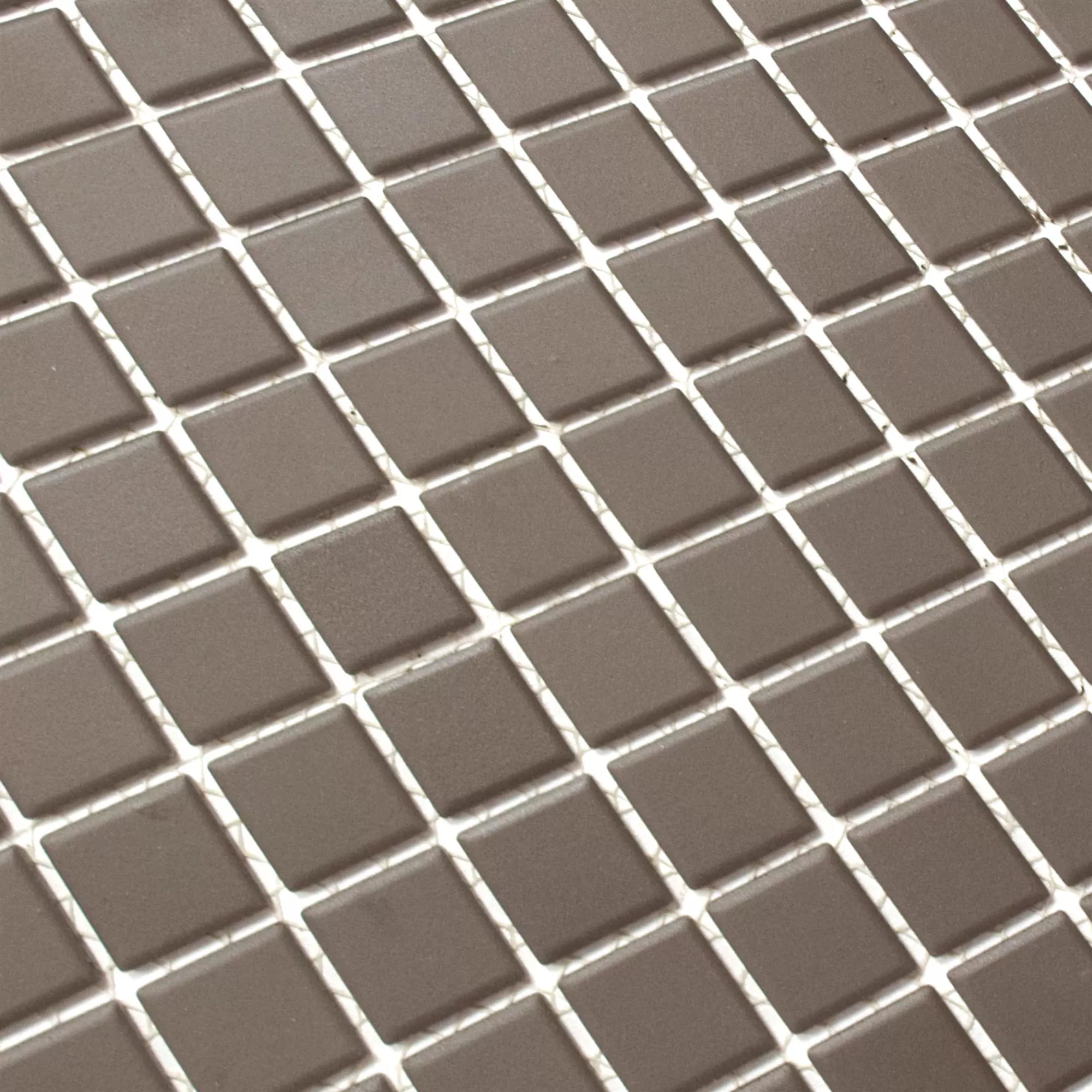 Ceramic Mosaic Miranda Non-Slip Brown Unglazed Q25