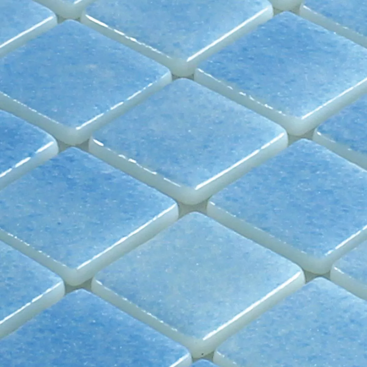 Sample Glass Swimming Pool Mosaic Antonio Light Blue
