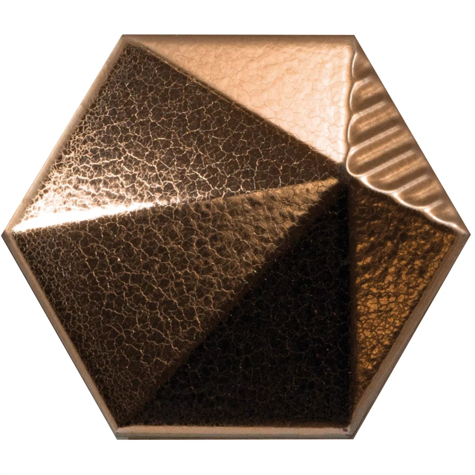 Wall Tiles Rockford 3D Hexagon 12,4x10,7cm Copper