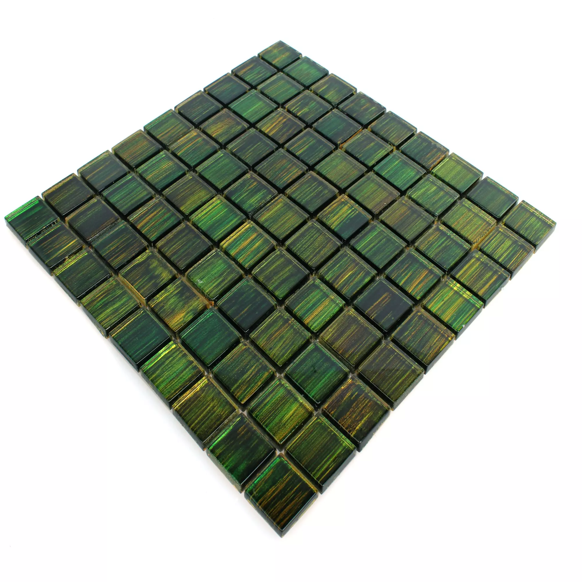 Glass Mosaic Tiles Tradition Dark Green