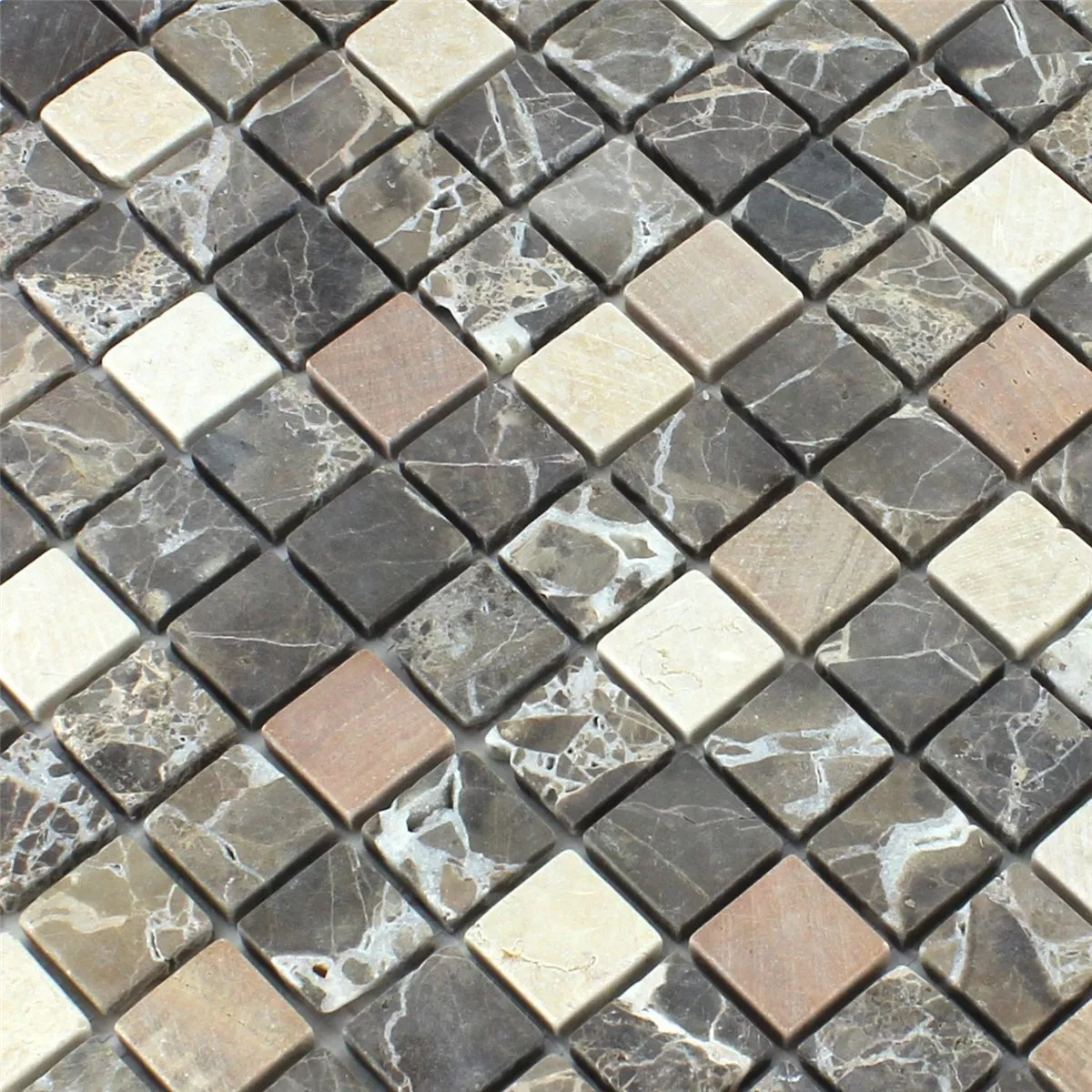 Sample Mosaic Tiles Marble Brown 