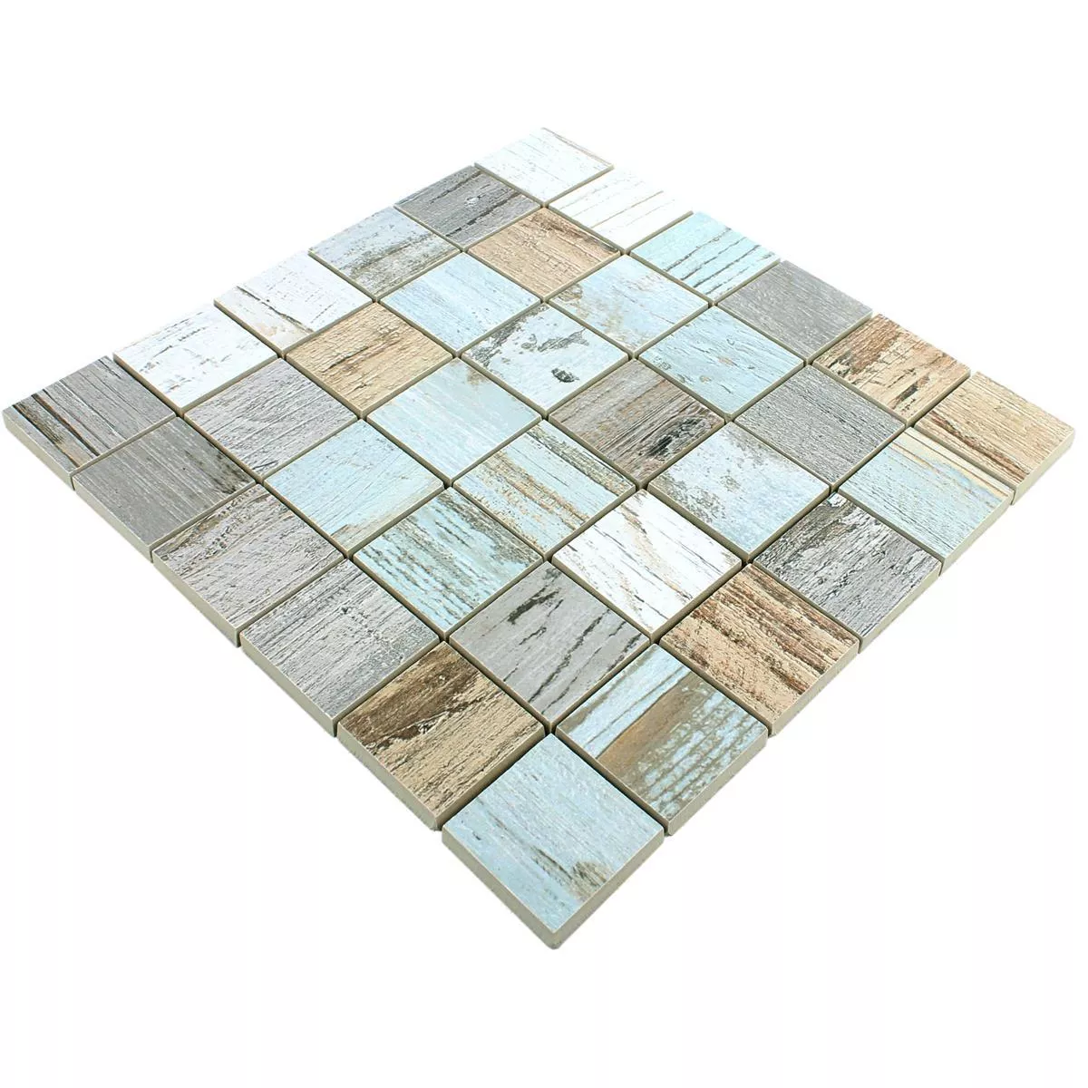 Ceramic Mosaic Tiles Concerto Light Colored Square R10/B