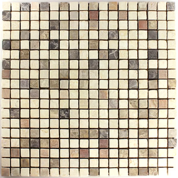 Sample Mosaic Tiles Marble Beige Mix 