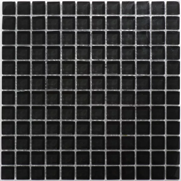 Sample Mosaic Tiles Glass Uni  Black