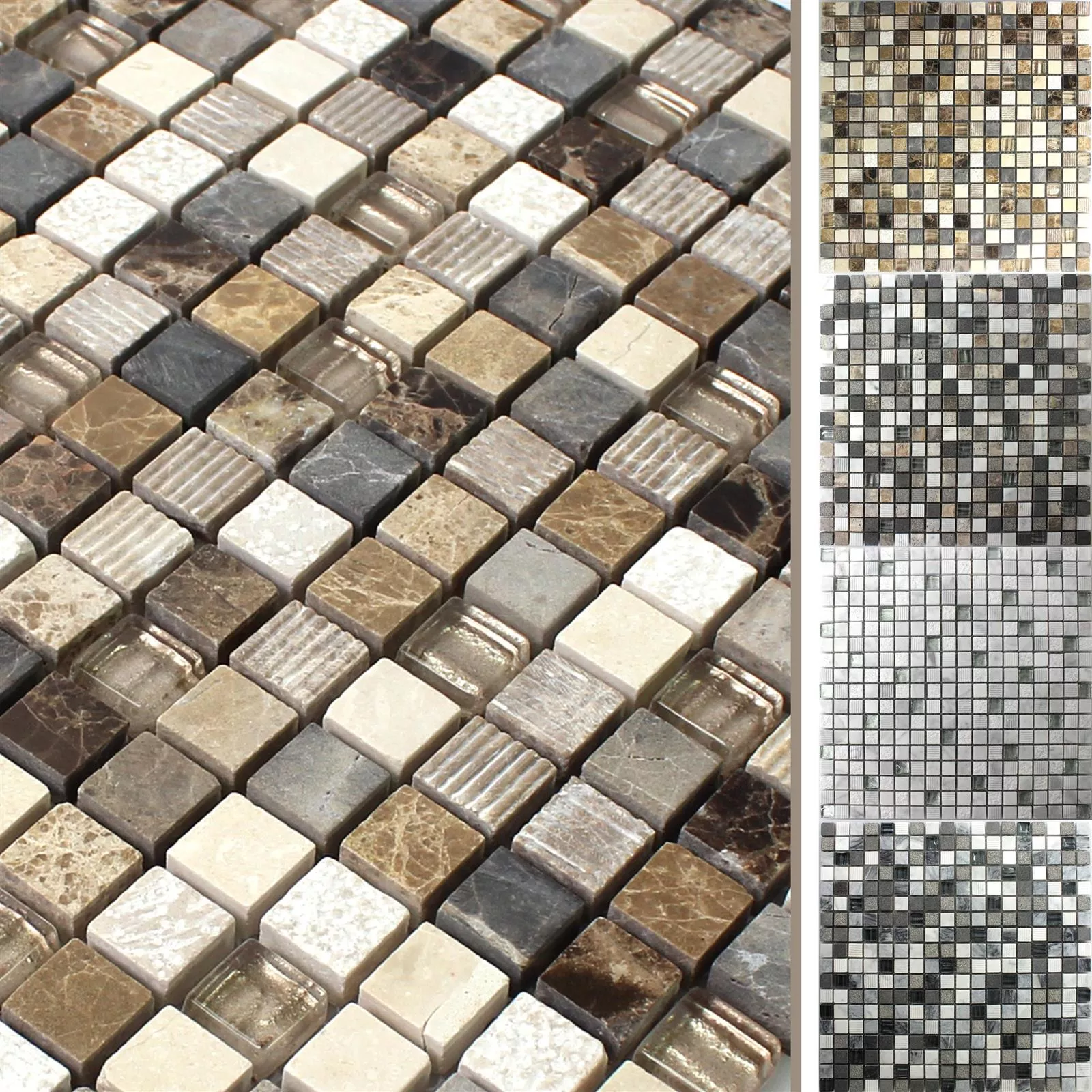 Sample Mosaic Tiles Austin Glass Natural Stone