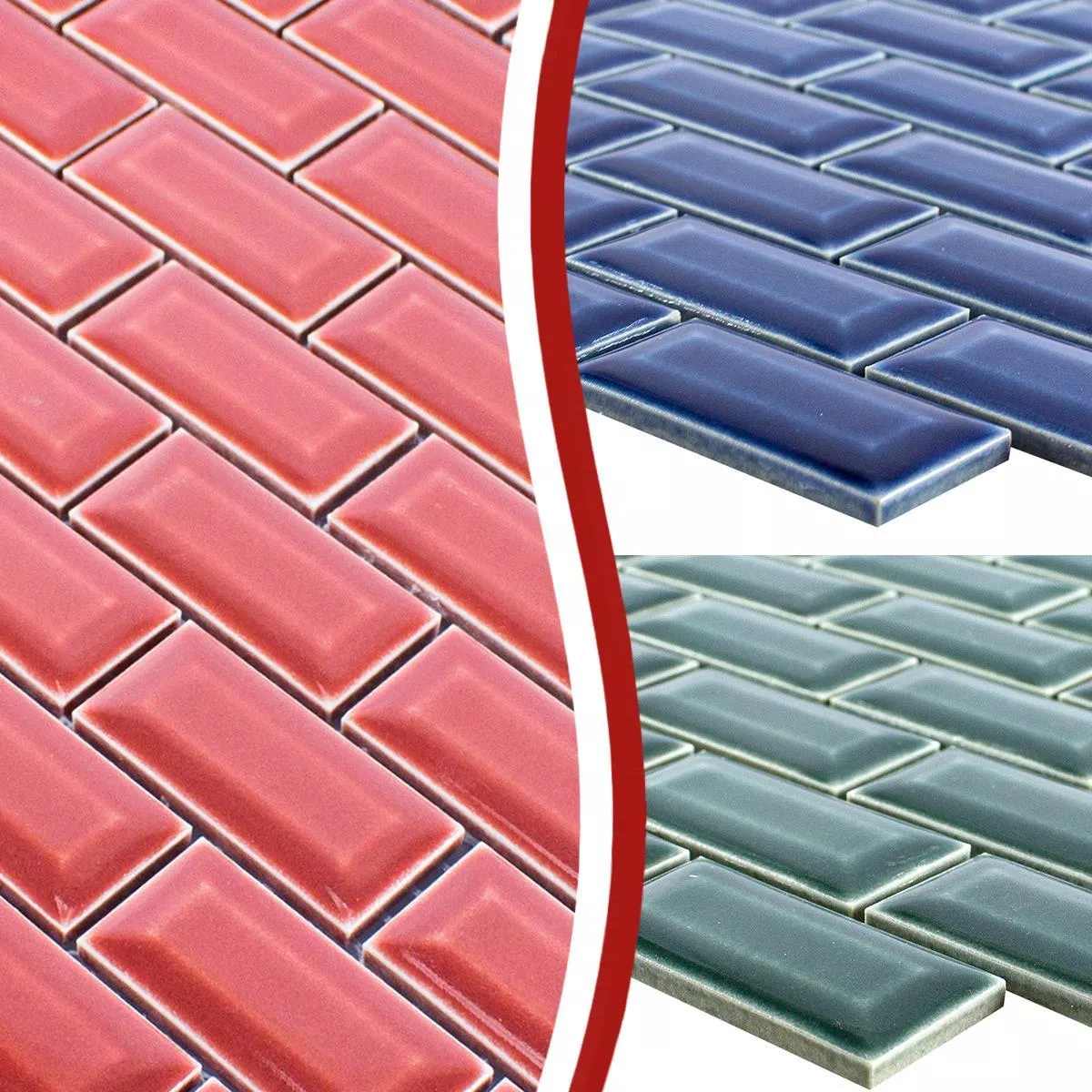 Sample Ceramic Mosaic Tiles Organica Metro