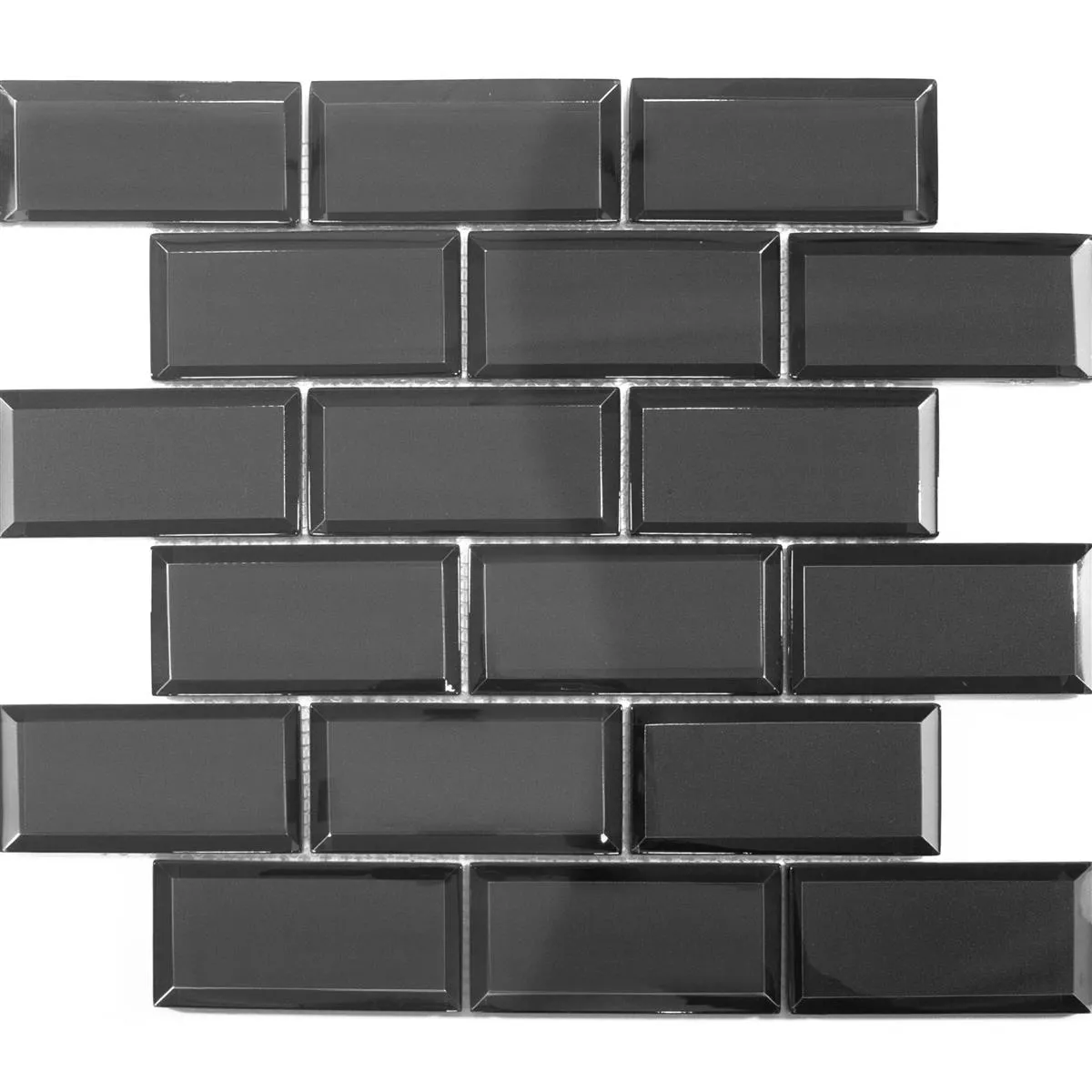 Sample Glass Mosaic Tiles San Marino Anthracite