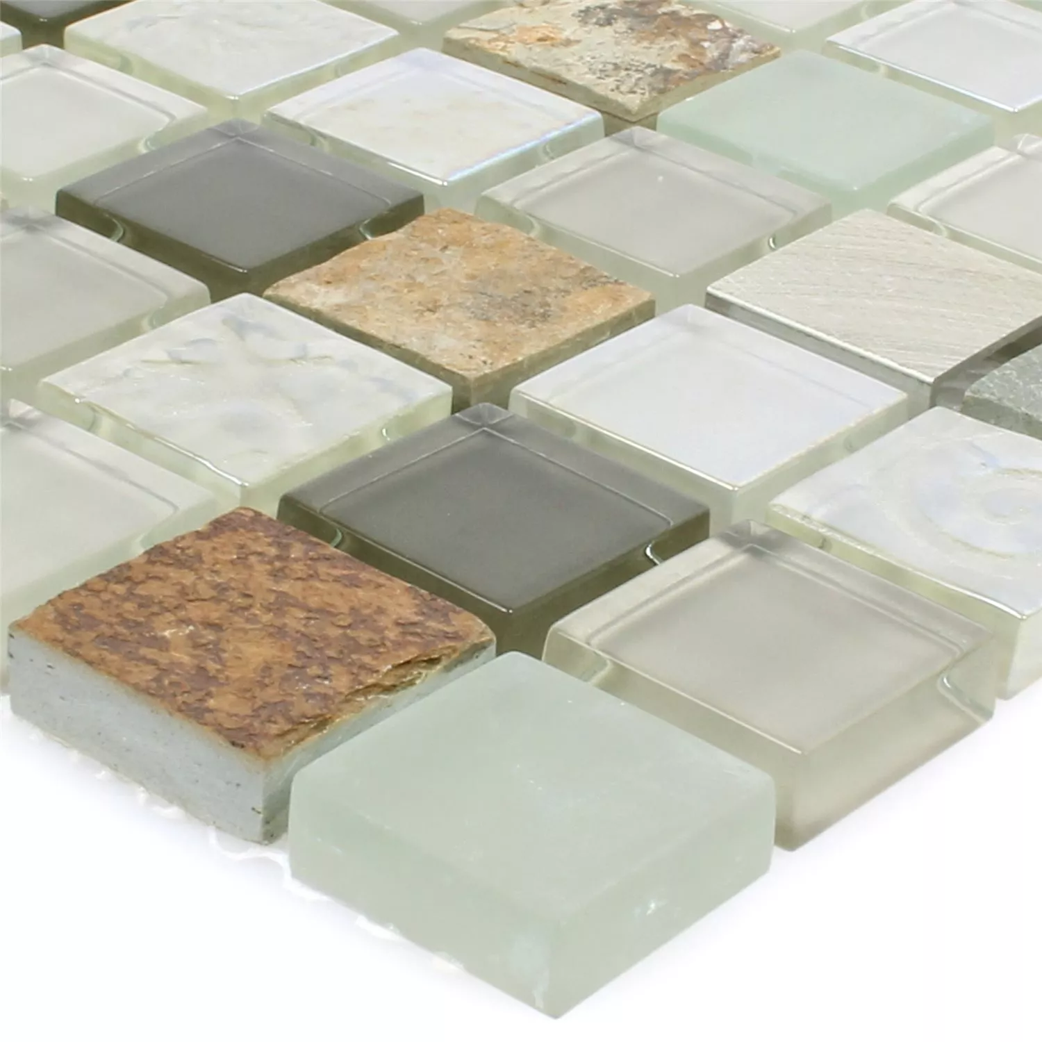 Mosaic Tiles Natural Stone Glass Metal Mix Lockhart