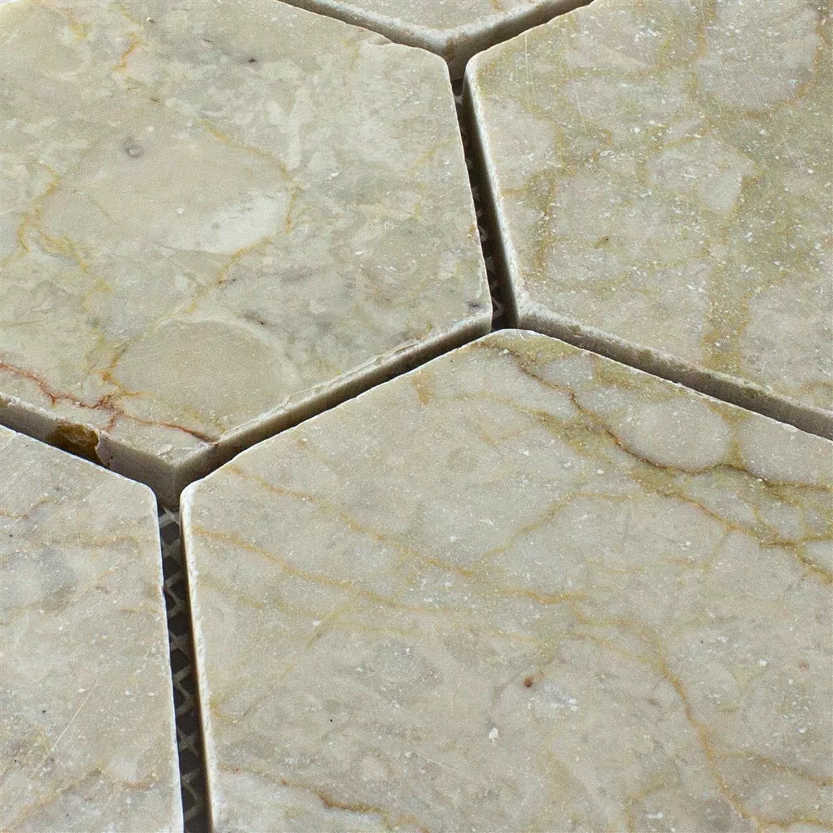 Marble Natural Stone Mosaic Tiles Maracay Hexagon Botticino