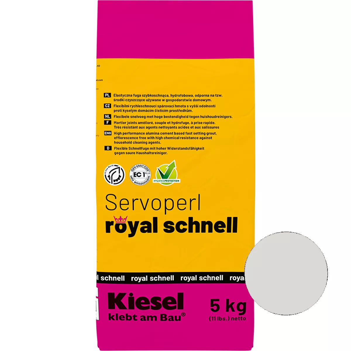 Joint compound Servoperl Royal Schnell Silver Grey 5 Kg