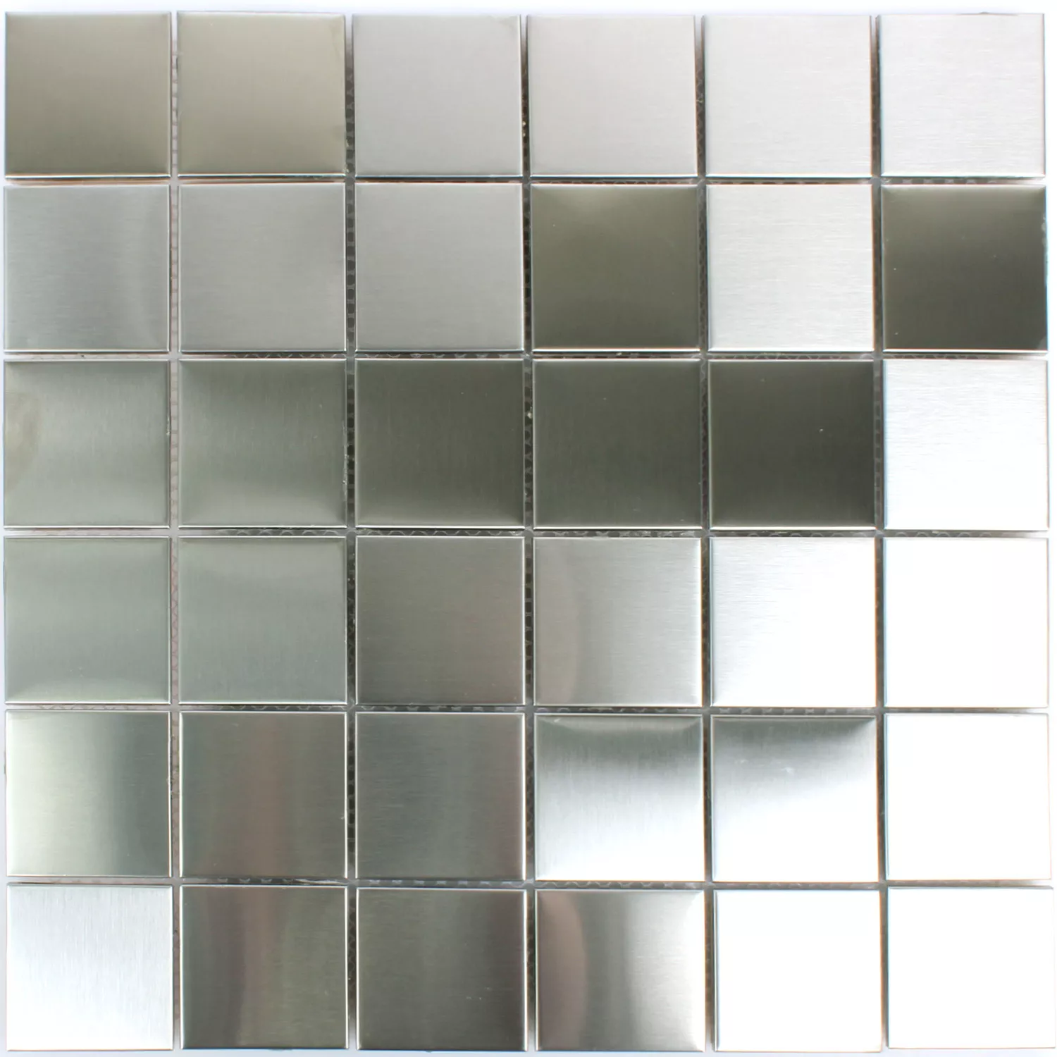 Stainless Steel Mosaic Tiles Glossy Square 48