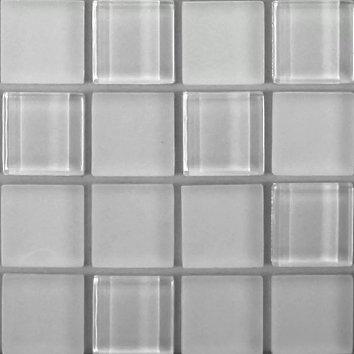 Sample Mosaic Tiles Glass Self Adhesive White