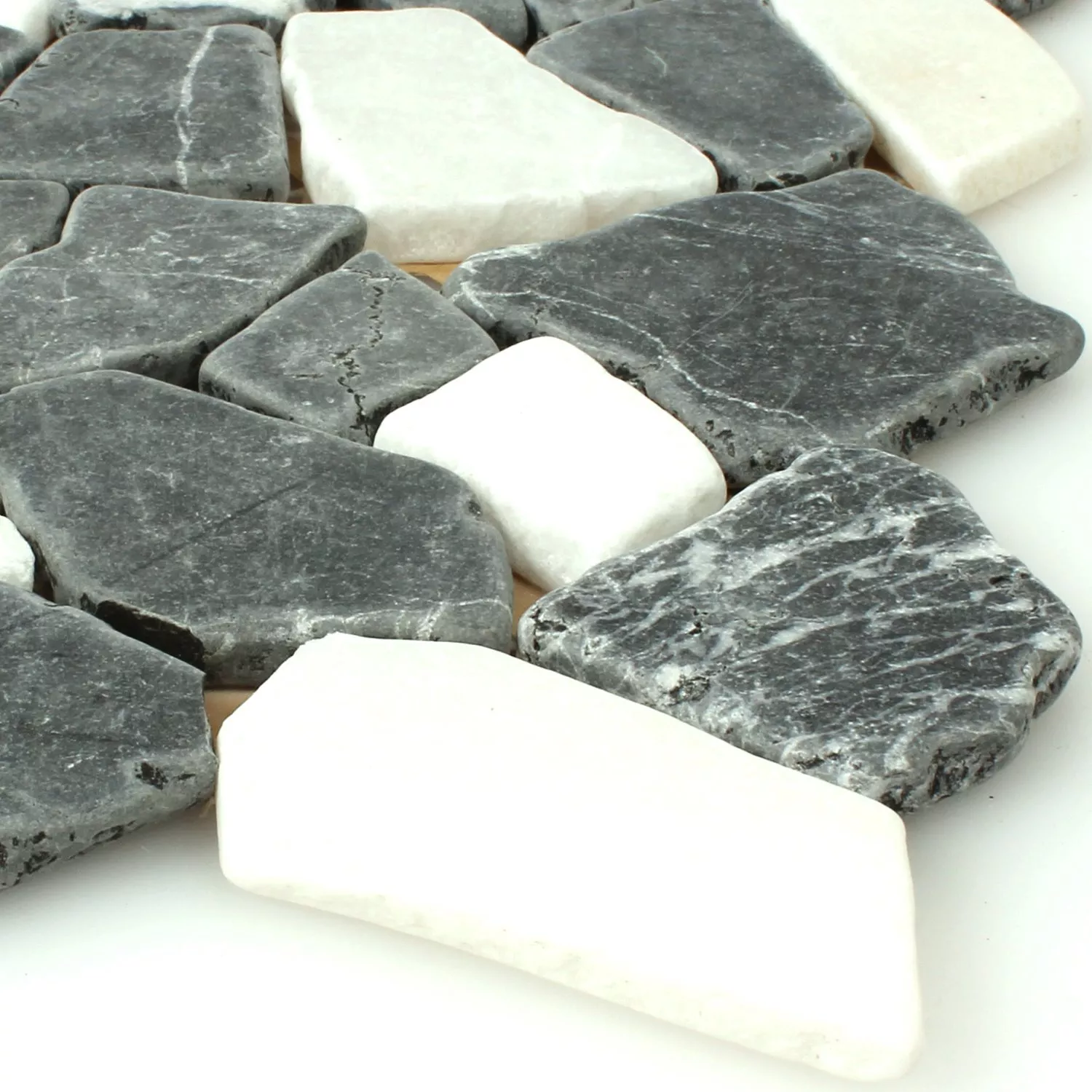 Marble Broken Natural Stone Mosaic Tiles Solares Verde Botticino Marble Broken Natural Stone Mosaic Tiles Solares Verde Botticino