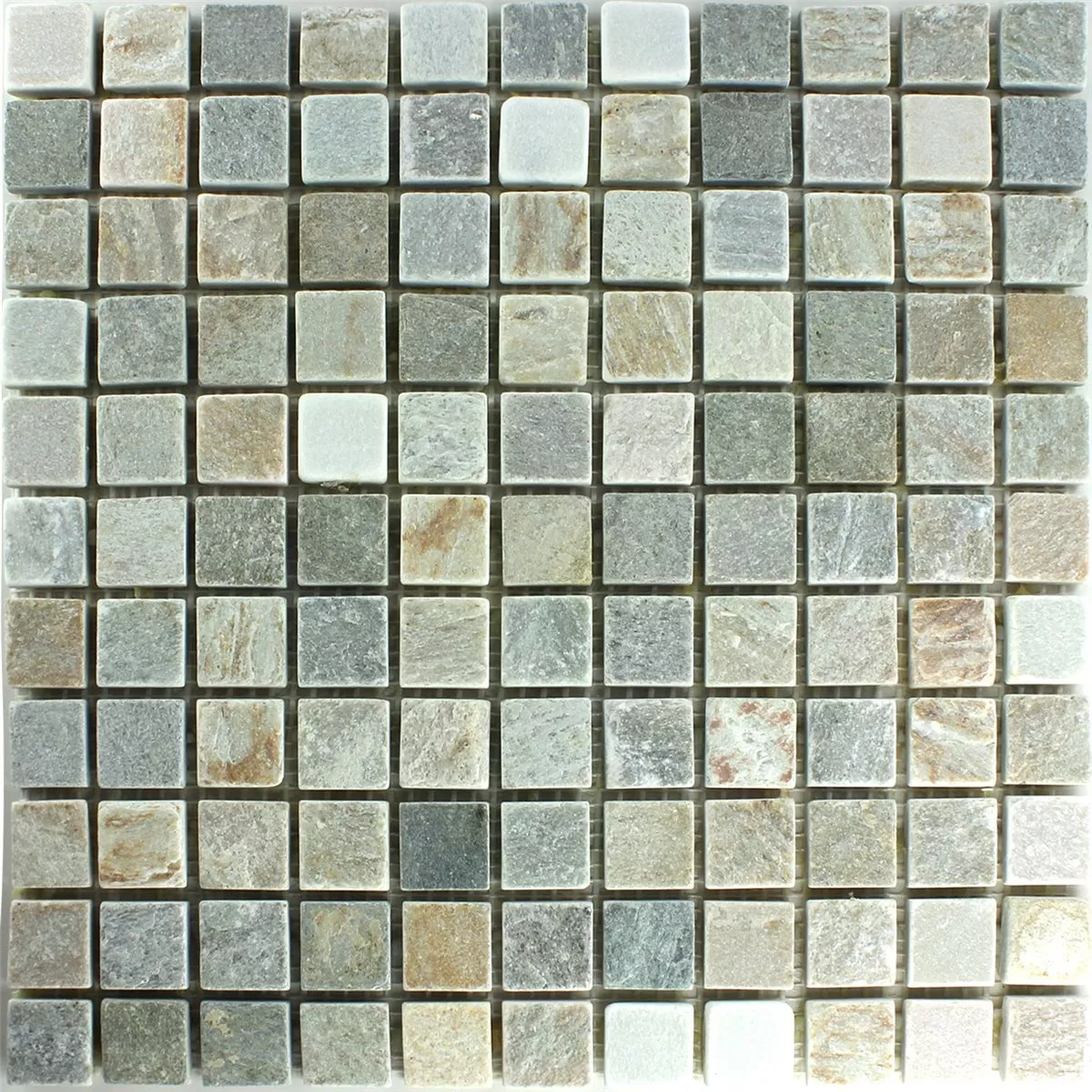 Sample Mosaic Tiles Quartzite Beige Grey 