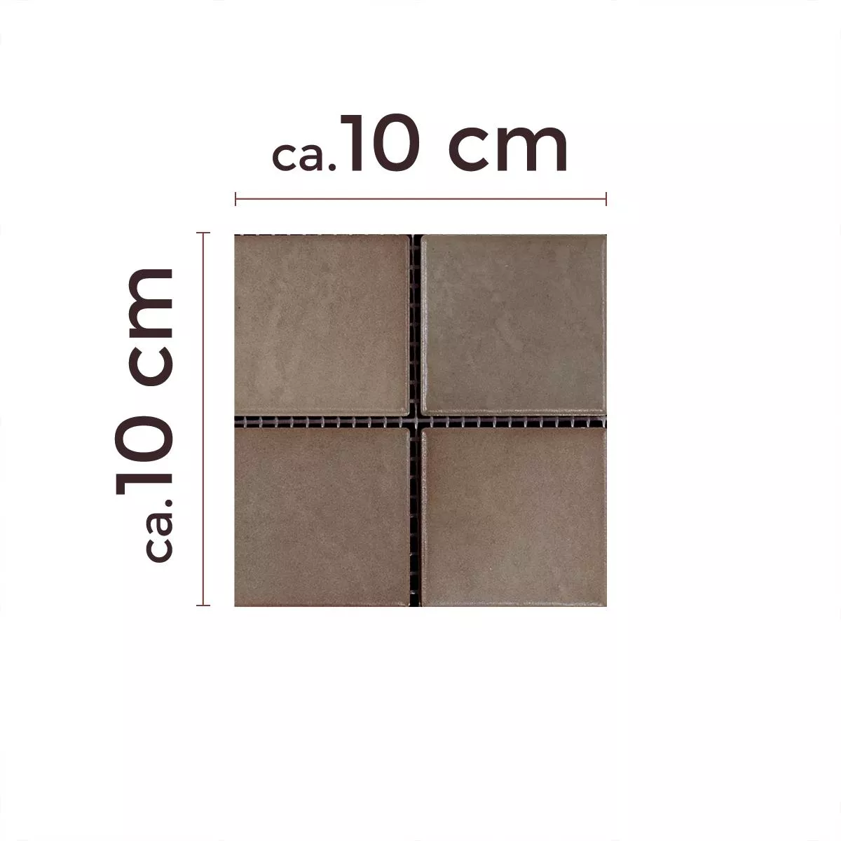 Sample Ceramic Mosaic Tiles Palazzia Brown