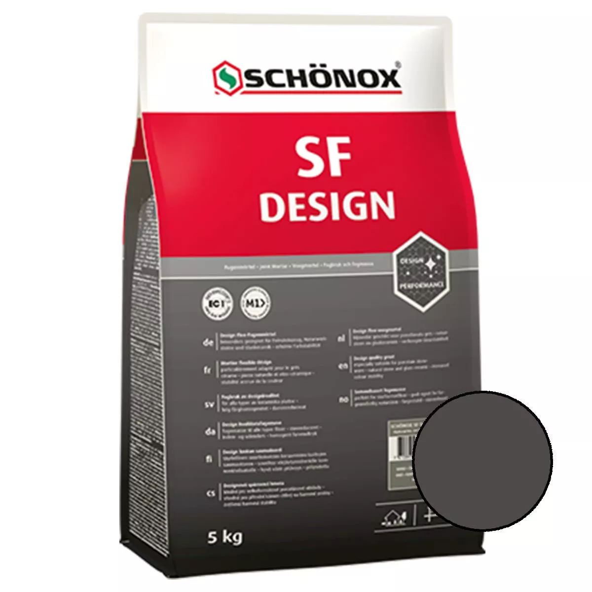 Joint mortar Schönox SF Design Dark Grey 5 Kg