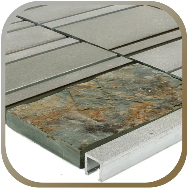 Natural Stone Metal Mosaic Natural Stone Metal Mosaic