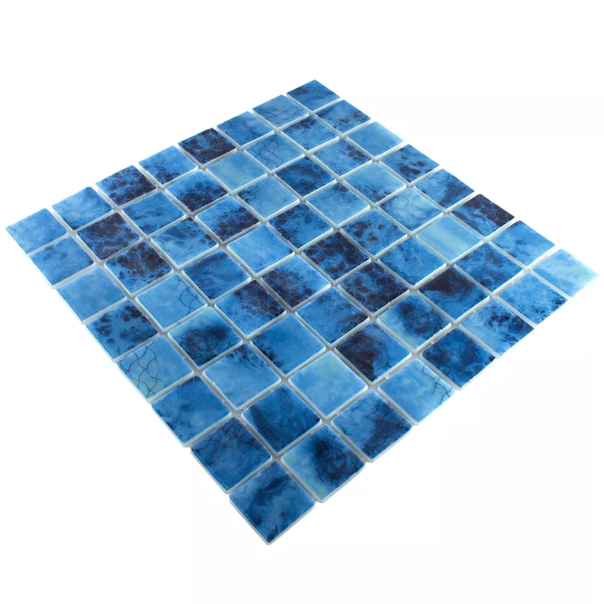 Glass Mosaic Swimming Pool Baltic Blue 38x38mm