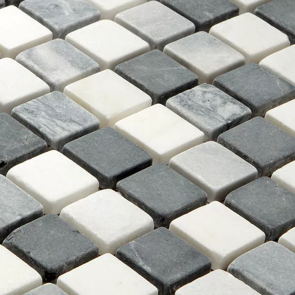 Sample Mosaic Tiles Marble Black Mix 