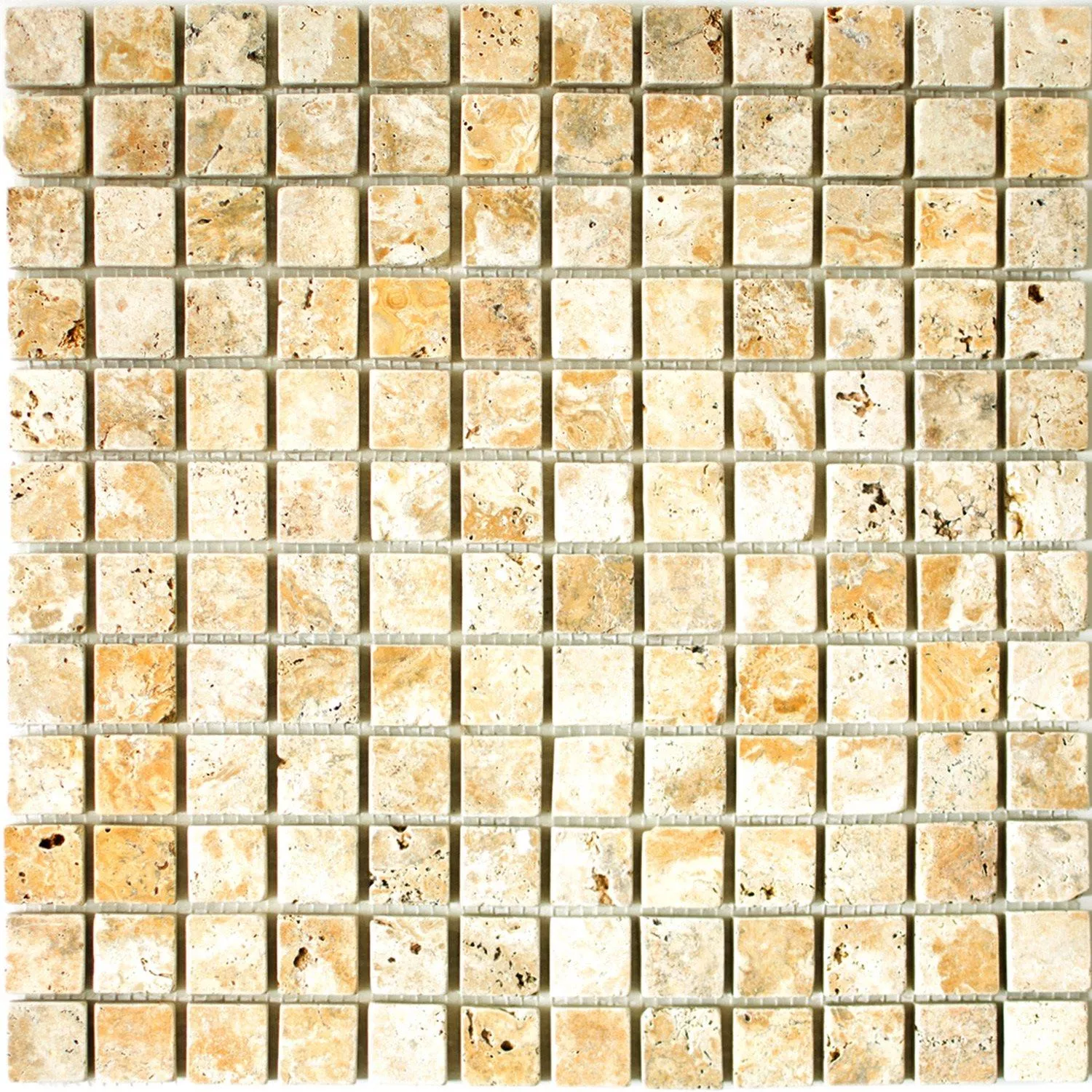 Mosaic Tiles Travertine Castello Gold 23