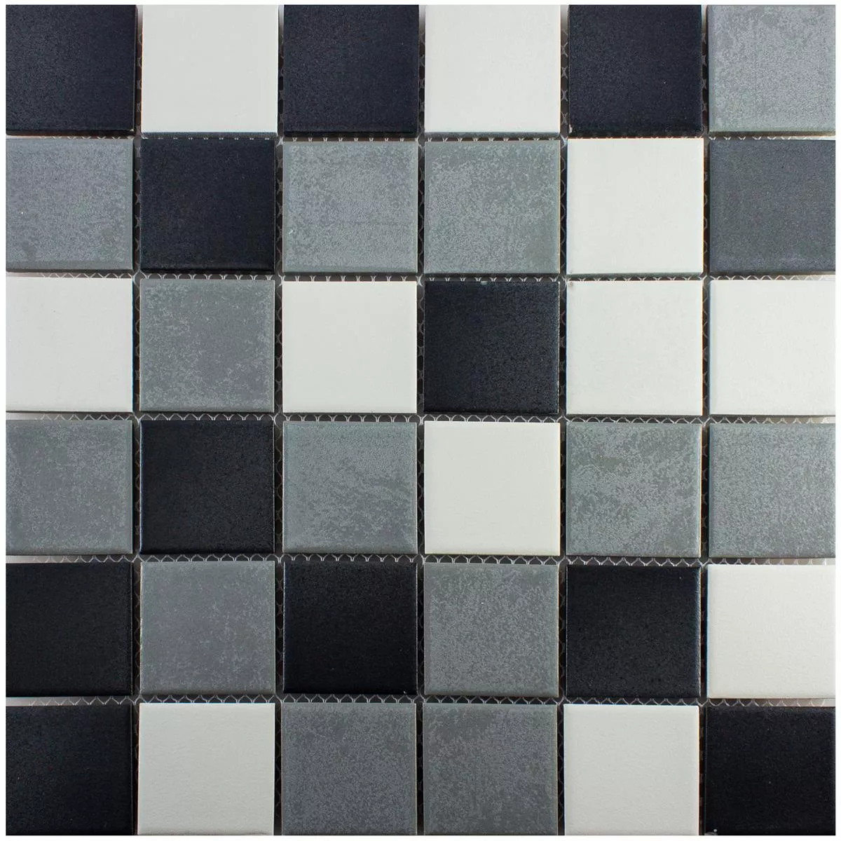 Sample Ceramic Mosaic Tiles Orion Black Grey