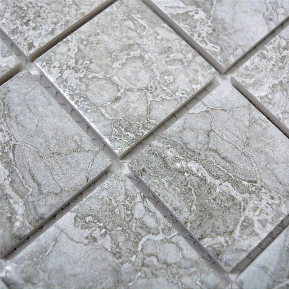 Sample Ceramic Mosaic Tiles Oscar Stone Optic Grey