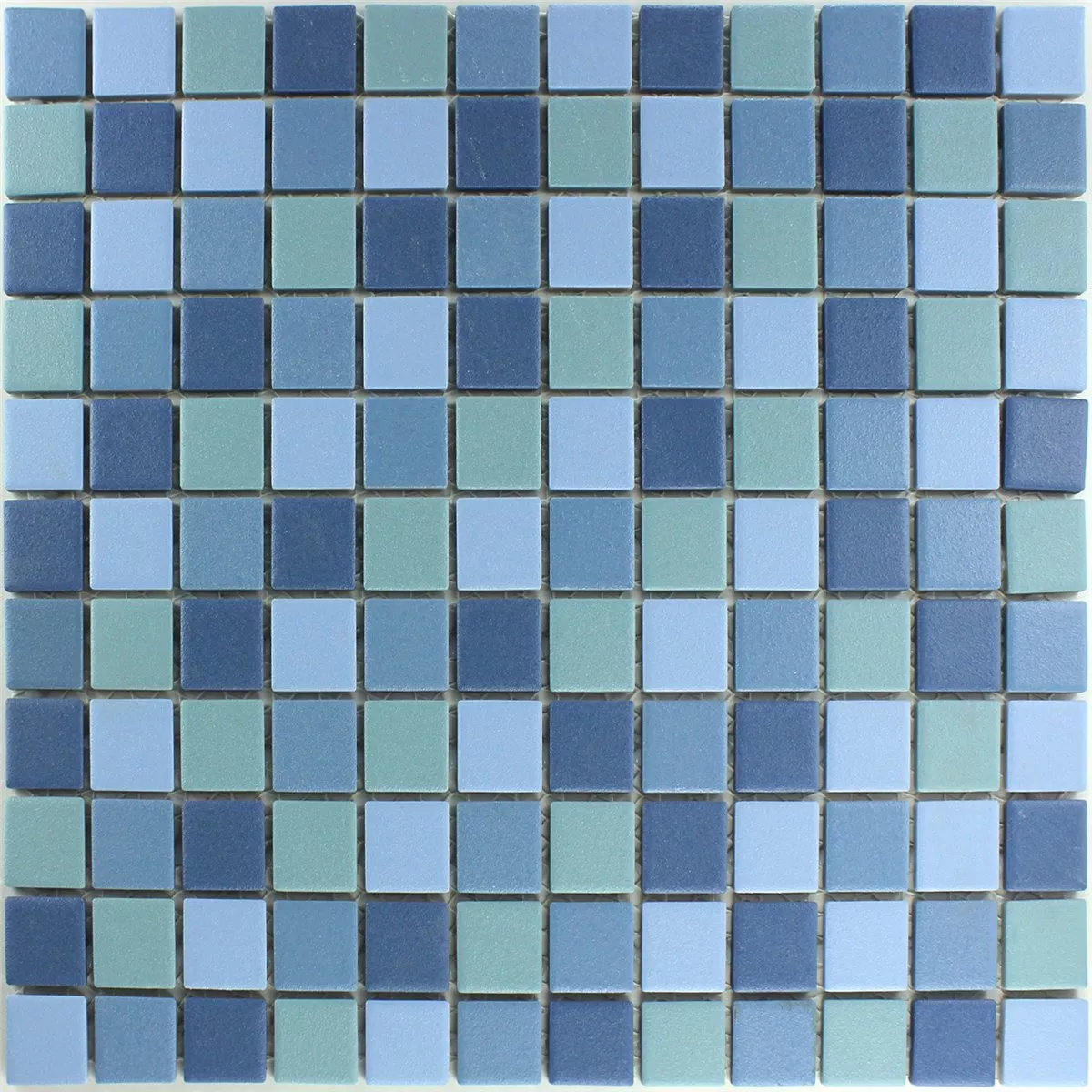 Sample Mosaic Tiles Ceramic Non Slip Blue Mix