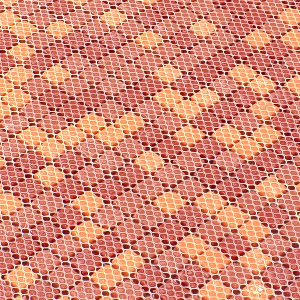 Glass Mosaic Tiles Delight Red-Orange Mix