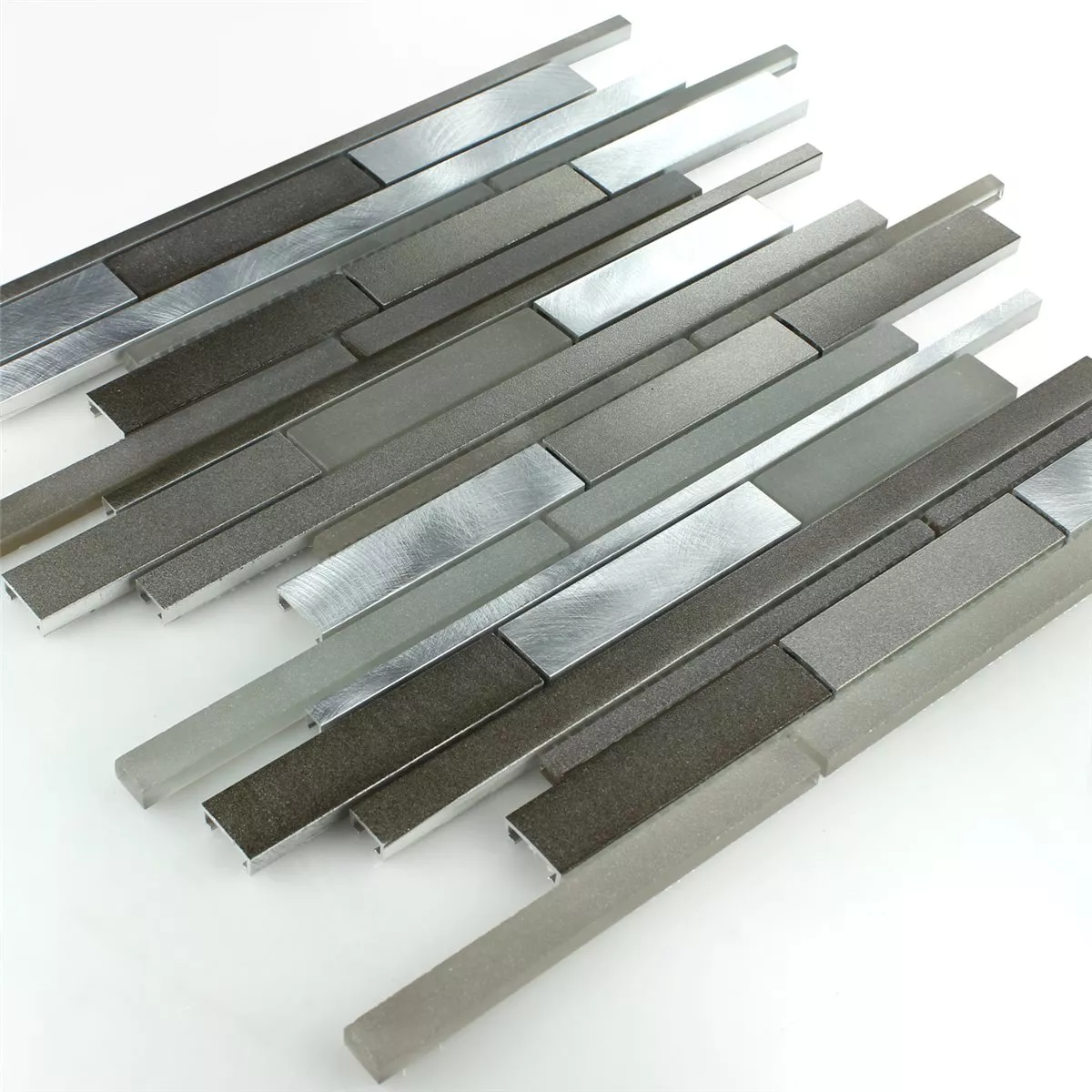 Aluminium Glass Design Mosaic Mud Stick