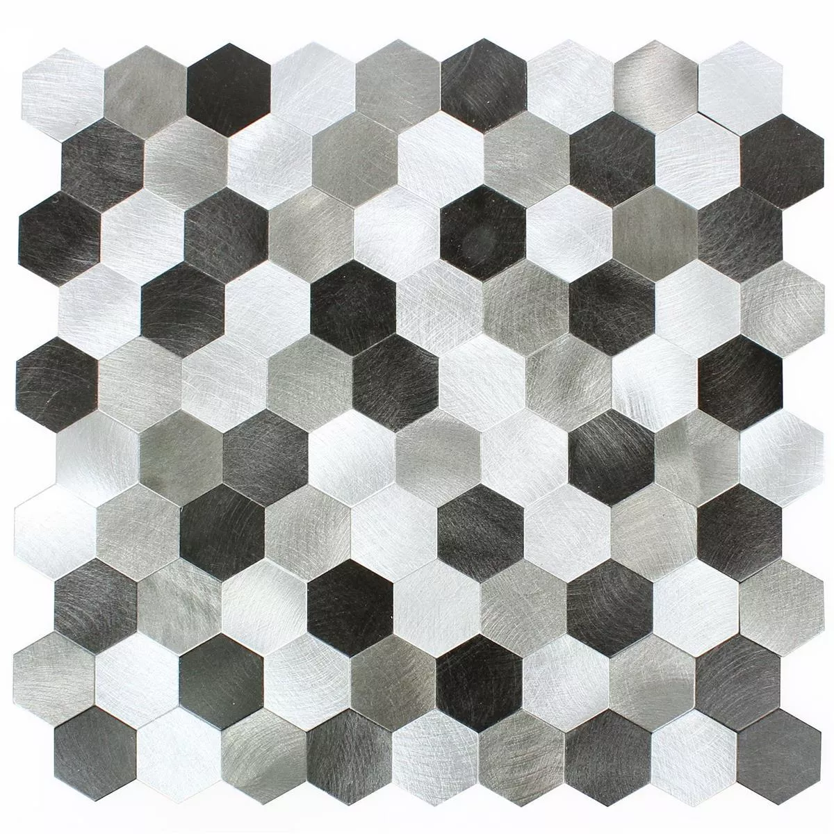 Sample Mosaic Tiles Self Adhesive Tanana Black Grey