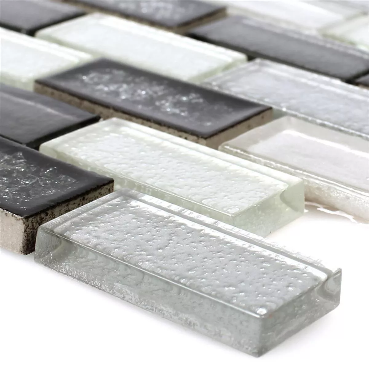 Mosaic Tiles Glass Ceramic Mirasol Grey Mosaic Tiles Glass Ceramic Mirasol Grey
