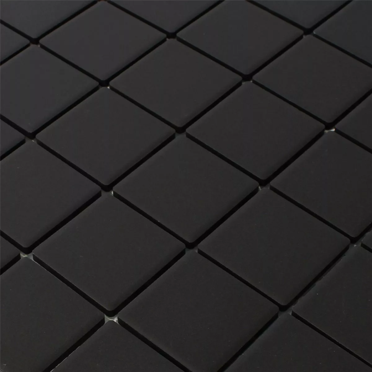 Mosaic Tiles Ceramic Black Uni Non Slip Unglazed