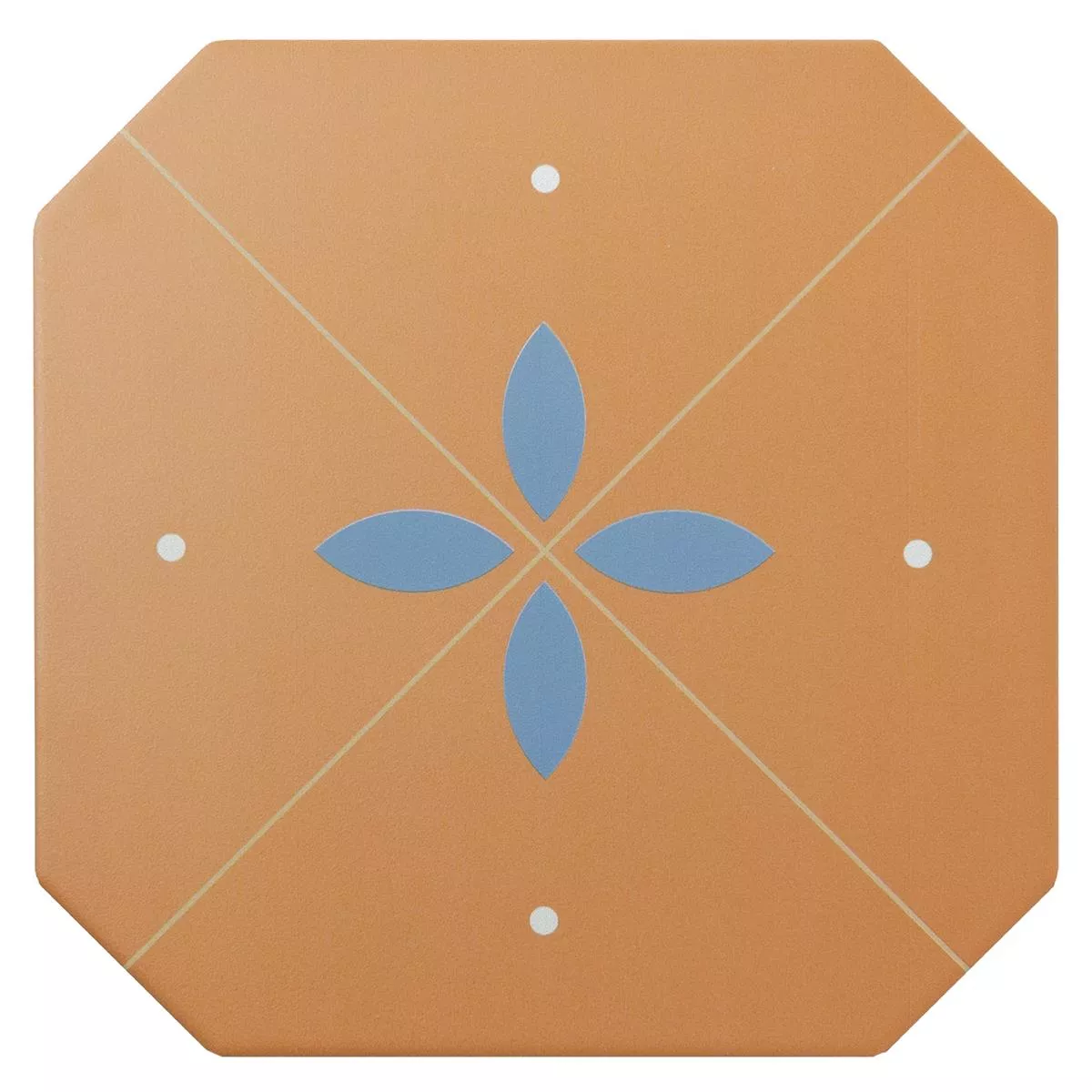 Porcelain Stoneware Tiles Genexia Decor Ocher Octagon 20x20cm