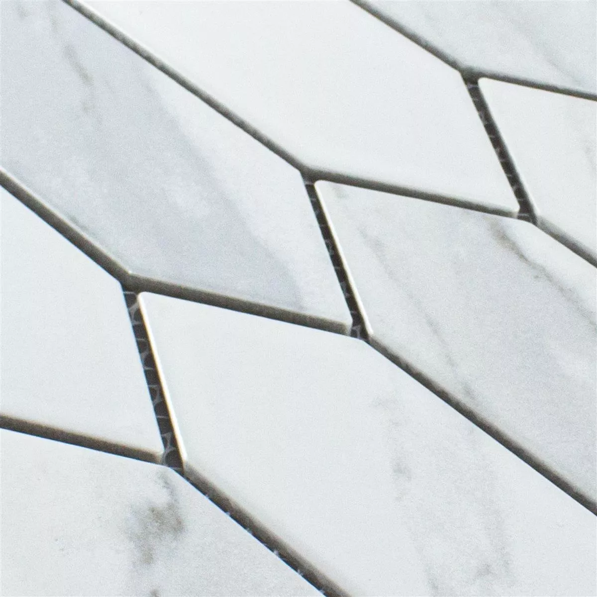 Sample Ceramic Mosaic Tiles Prospect Picket Carrara