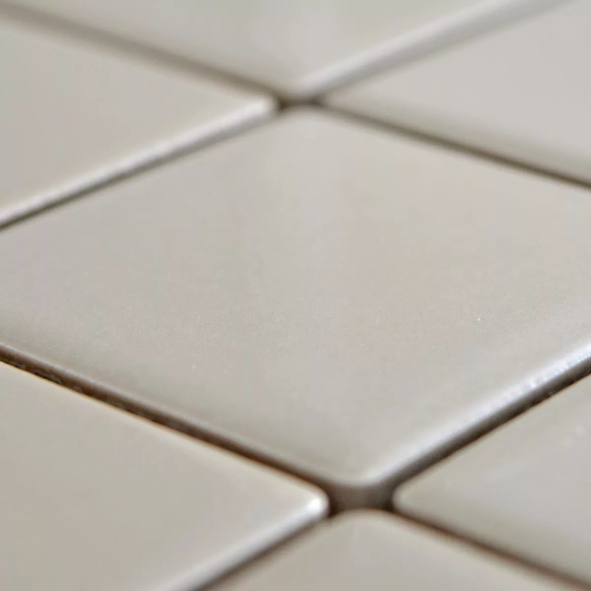 Sample Ceramic Mosaic Tiles Adrian Mud Glossy Square 48
