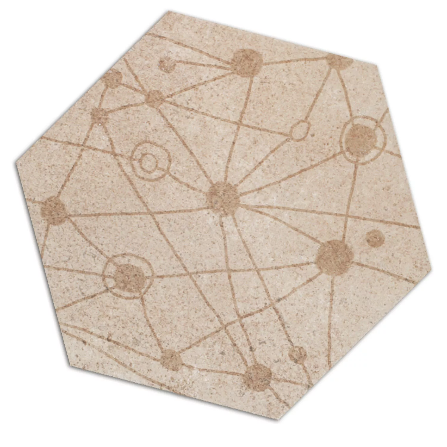 Sample Cement Tiles Optic Decor Hexagon Atlanta Beige