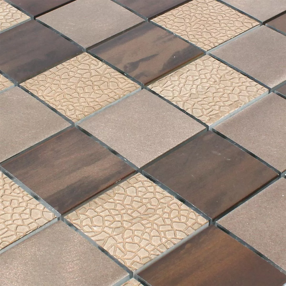 Mosaic Tiles Aluminium Ayolas Brown