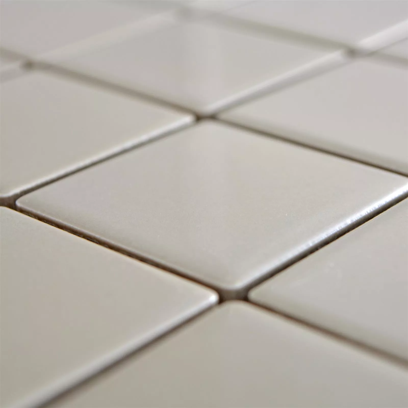 Ceramic Mosaic Tiles Adrian Mud Glossy Square 48
